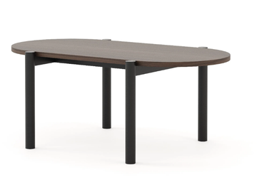 TRIBO - Oval wooden side table for living room by Stylish Club - view 3